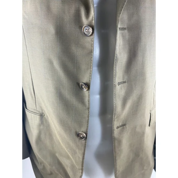 Men's Corneliani Extra Fine Virgin Wool Sport Coat Blazer Jacket Size 54L Tan - Picture 5 of 7